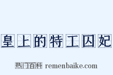 皇上的特工囚妃是什么意思的图片